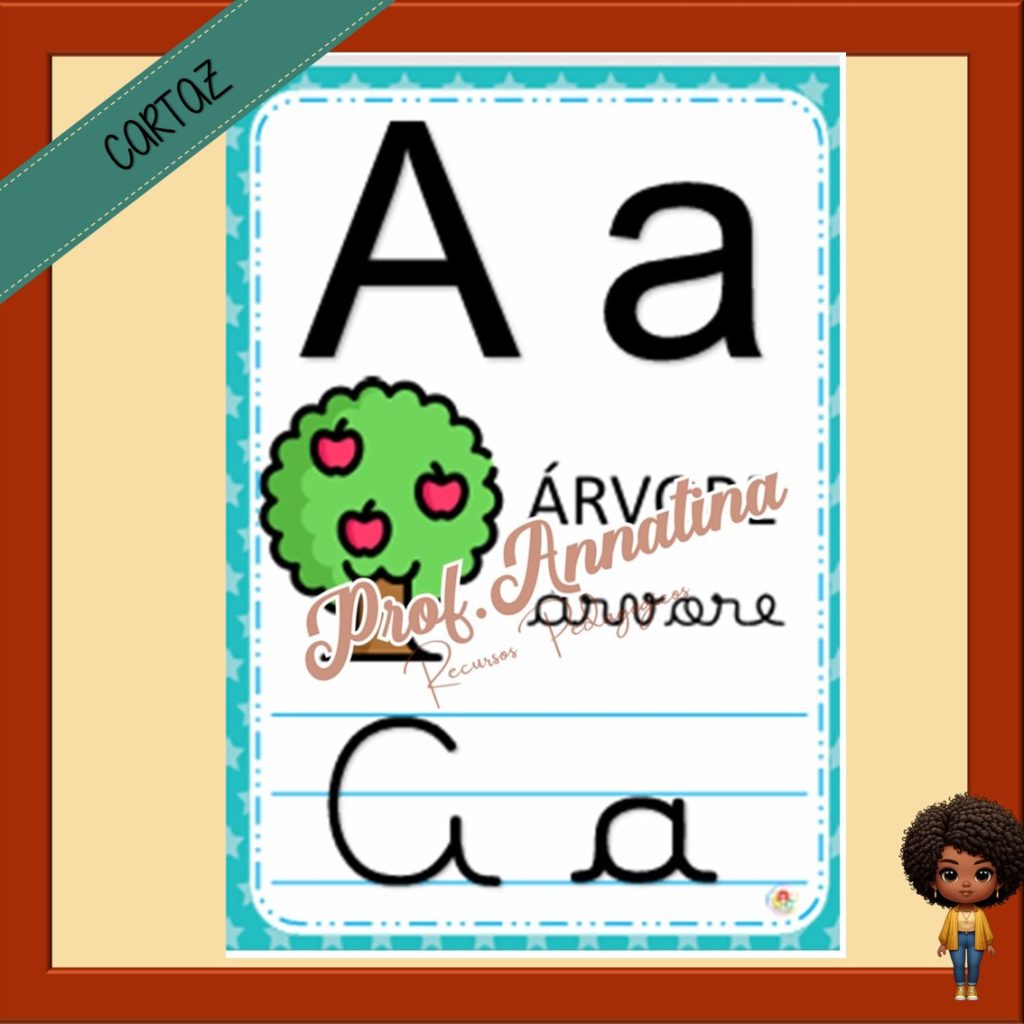 CARTAZ ALFABETO DE PAREDE – Loja Prof. Anna Tina