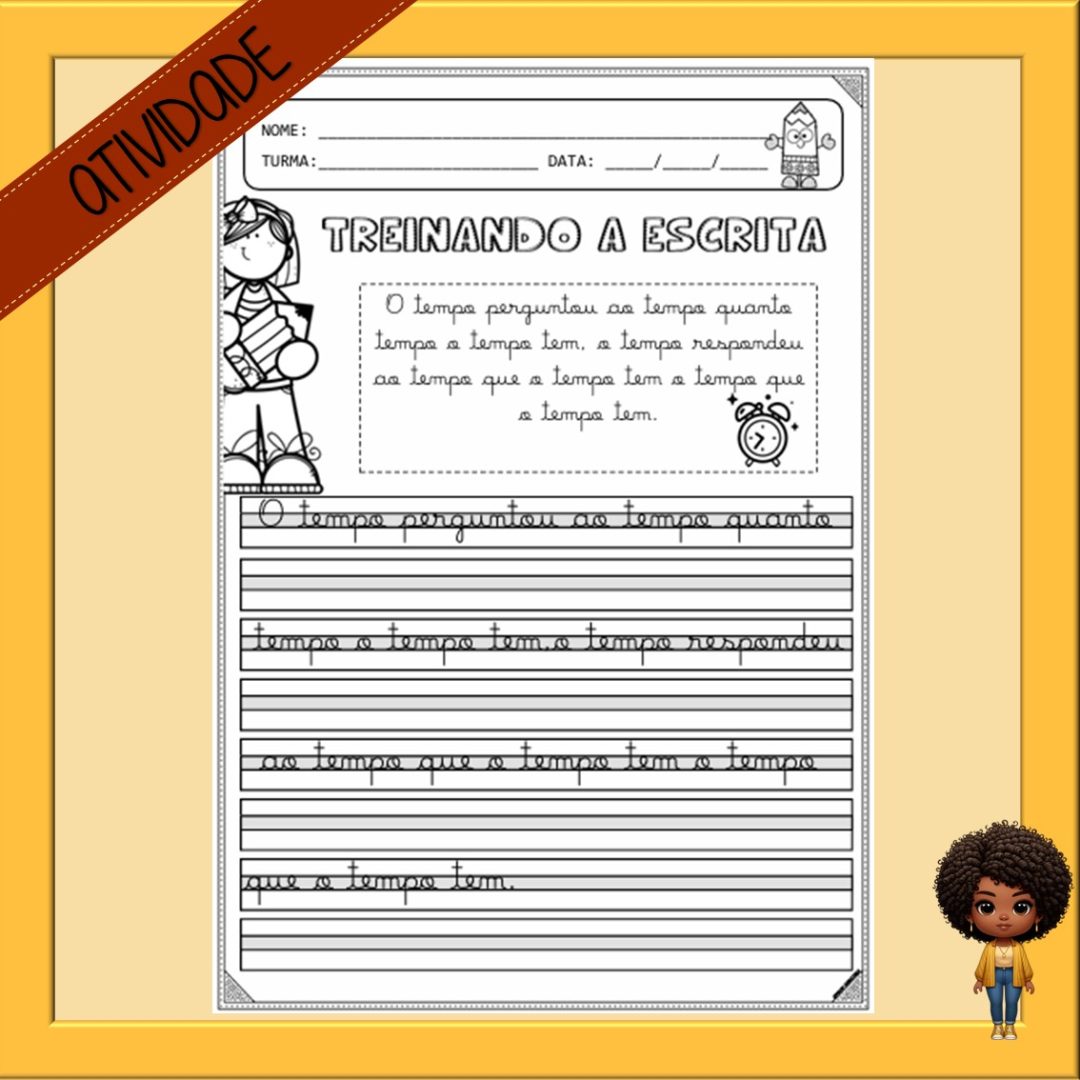 TREINANDO A ESCRITA - CALIGRAFIA