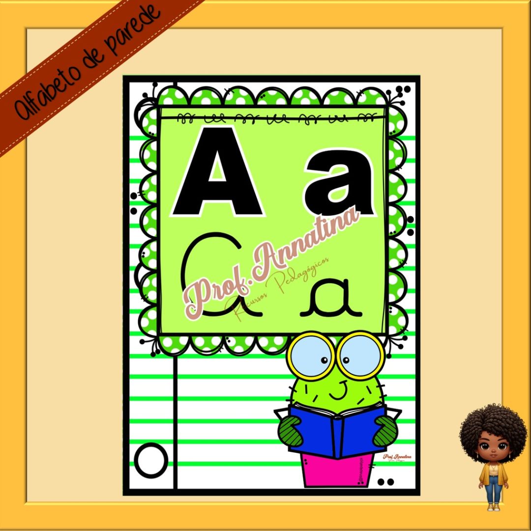 ALFABETO DE PAREDE - CACTOS