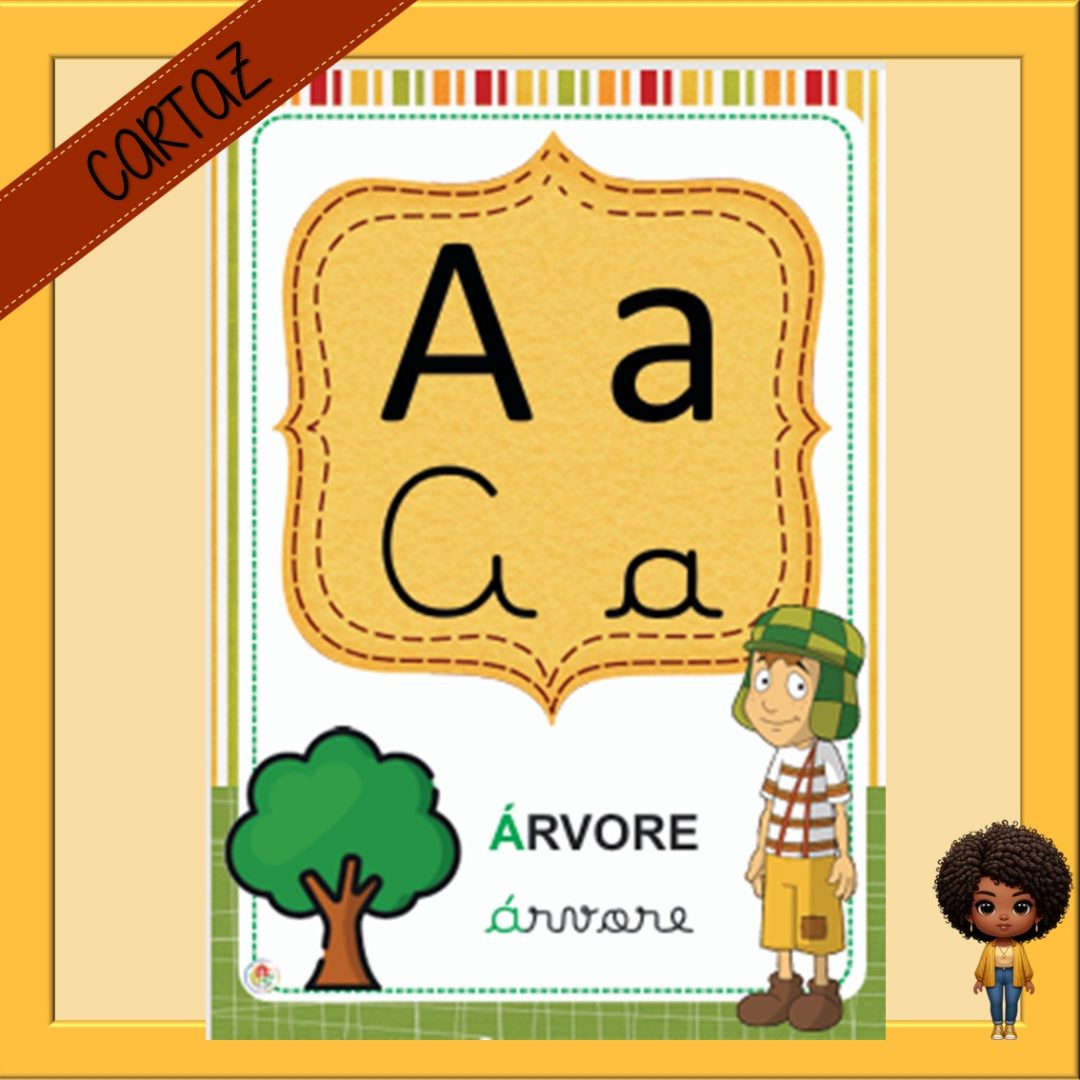 ALFABETO DE PAREDE- TURMA DO CHAVES