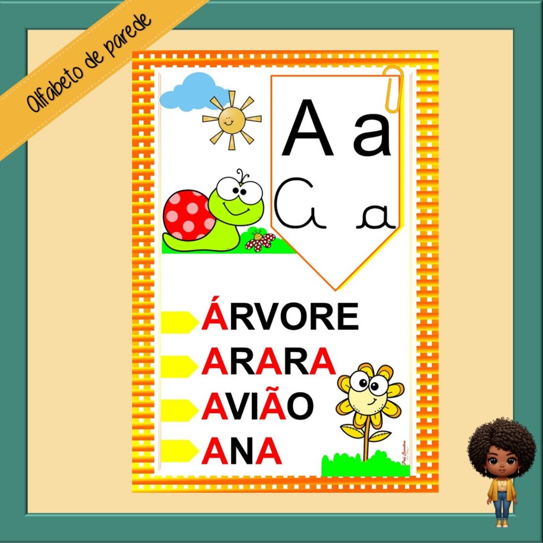 ALFABETO DE PAREDE - JARDIM