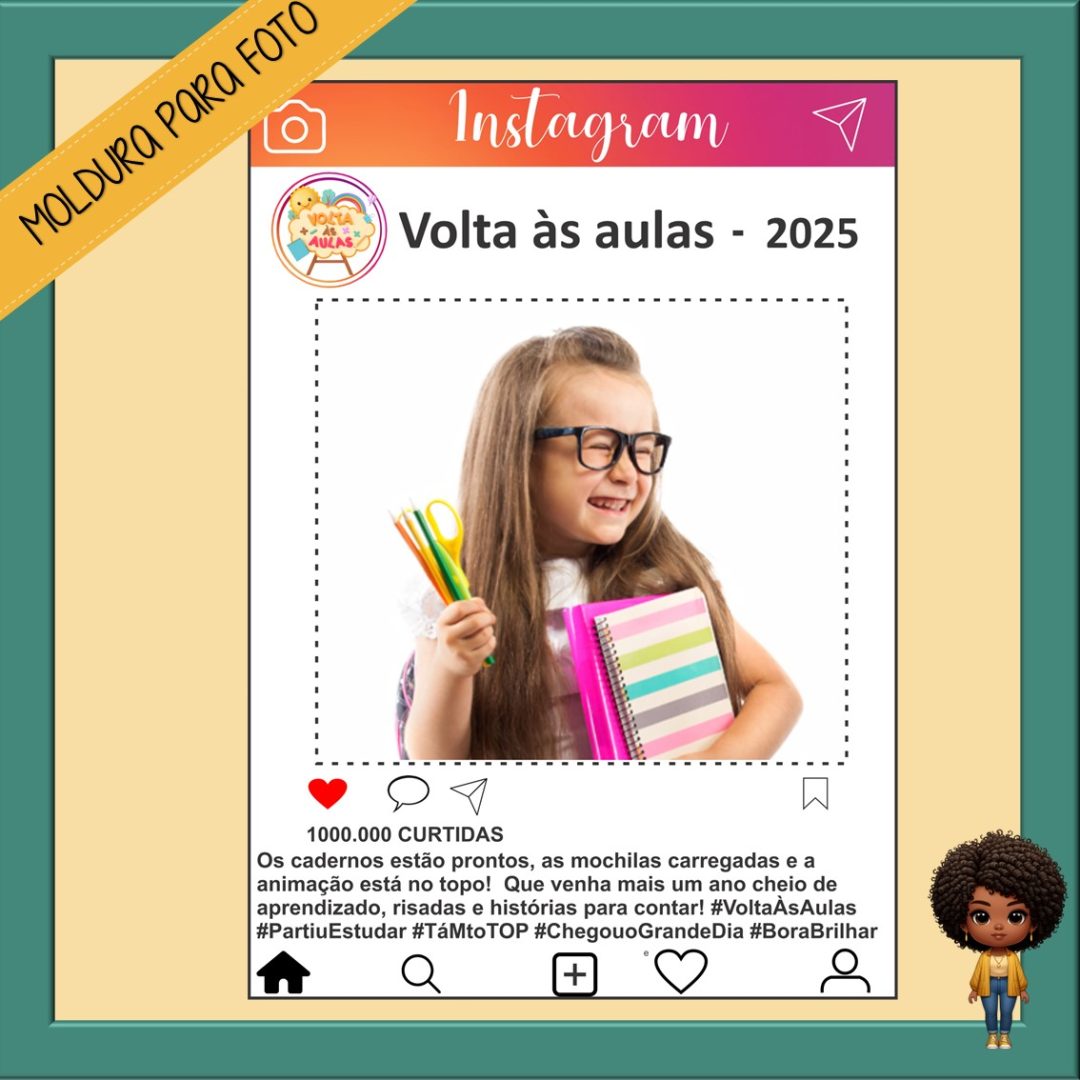 MOLDURA PARA FOTO- VOLTA ÀS AULAS