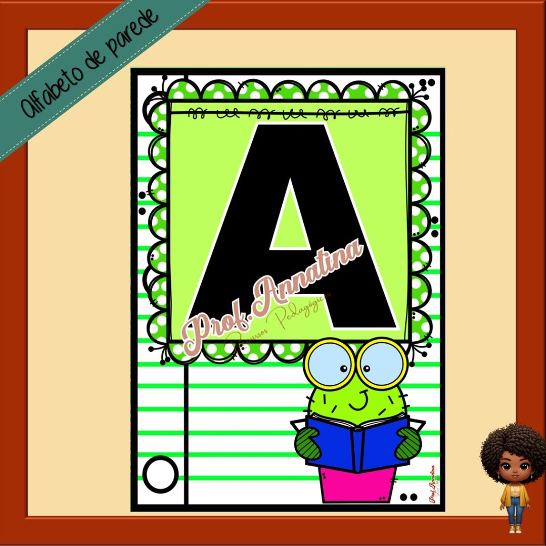 ALFABETO DE PAREDE - CACTO