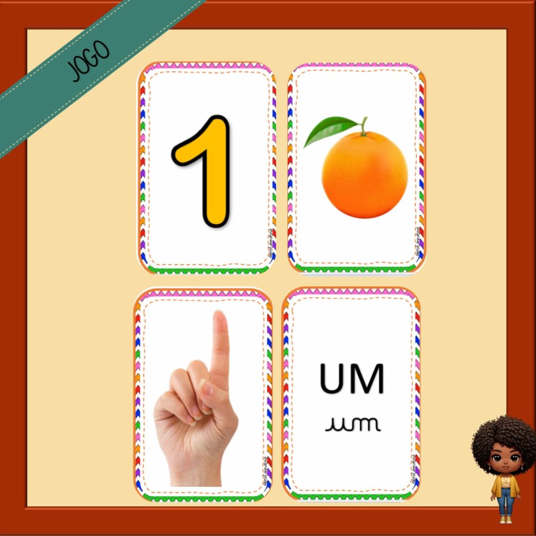 BARALHO DE NÚMEROS - 0 A 10