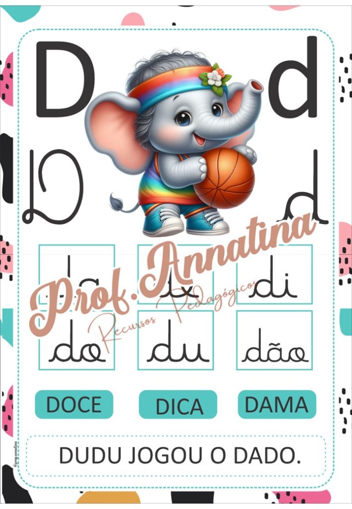 ALFABETO DE PAREDE – ELEFANTINHO – Loja Prof. Anna Tina
