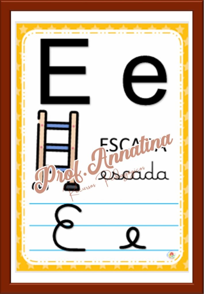 CARTAZ ALFABETO DE PAREDE – Loja Prof. Anna Tina