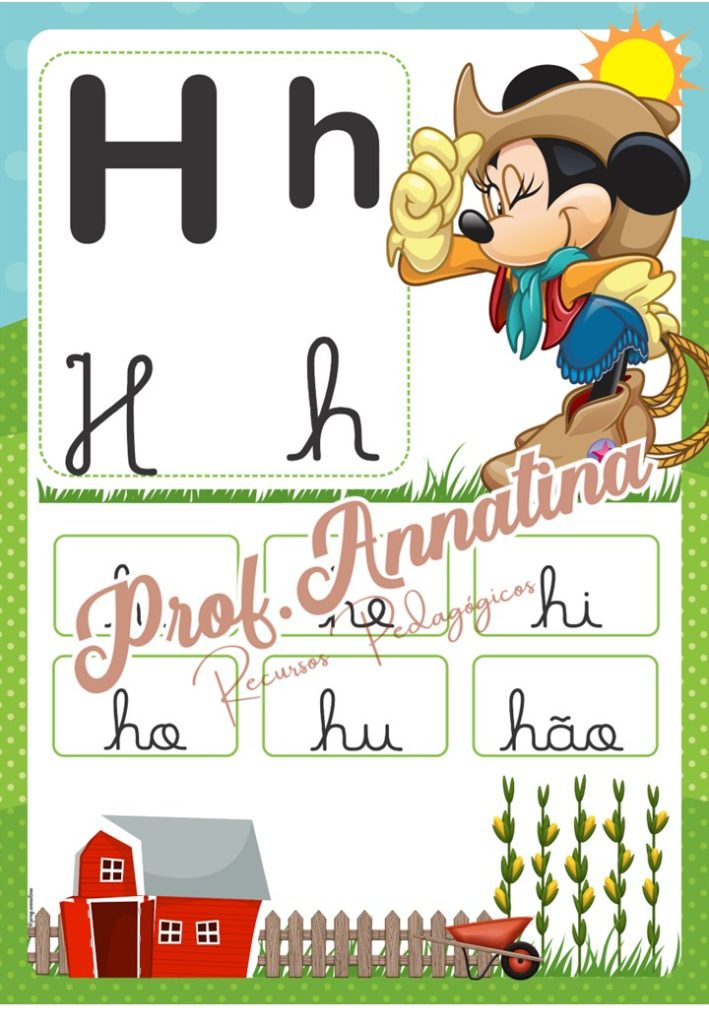 ALFABETO DE PAREDE – MICKEY E SUA TURMA – Loja Prof. Anna Tina