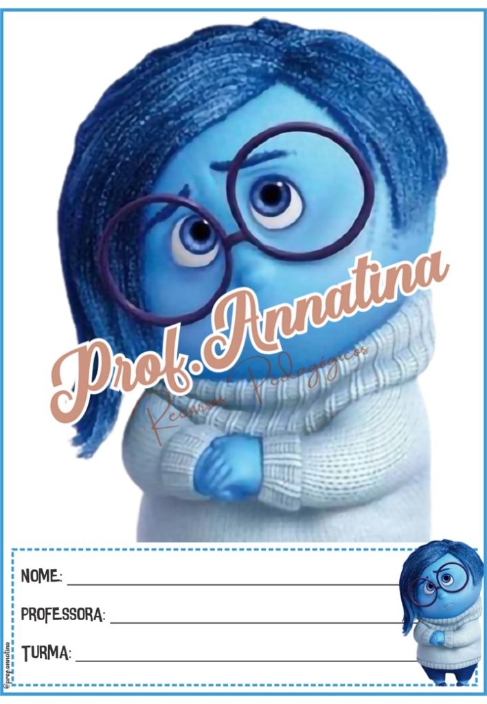 CAPAS PARA CADERNO – DIVERTIDAMENTE – Loja Prof. Anna Tina