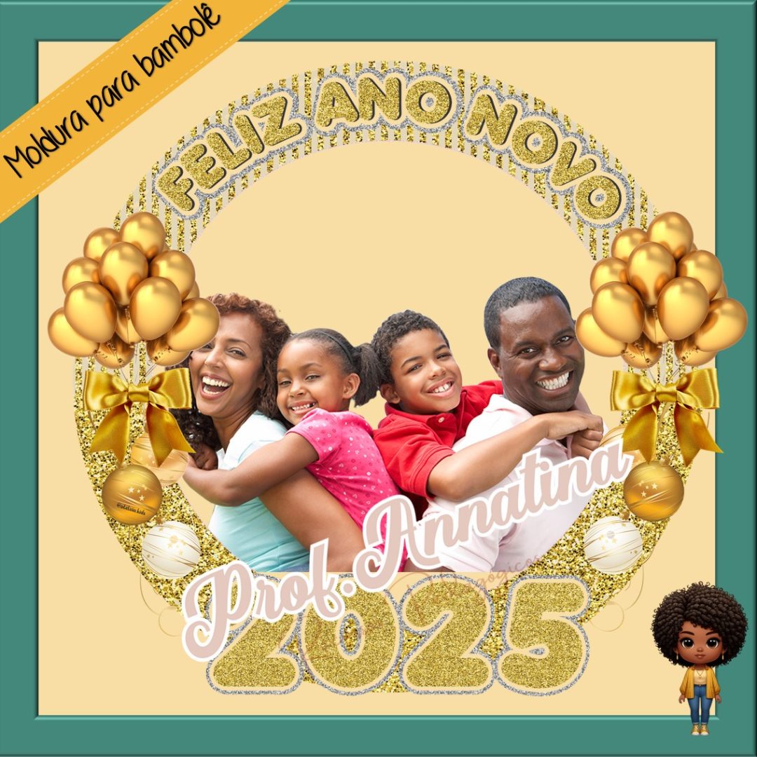 MOLDURA PARA BAMBOLÊ - ANO NOVO