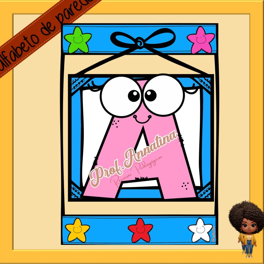 ALFABETO PARA PAREDE-  LETRAS ANIMADAS