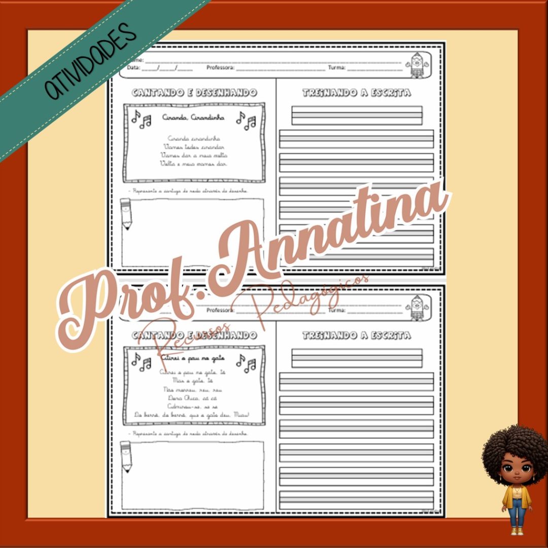 TREINANDO A ESCRITA - CANTIGAS DE RODA