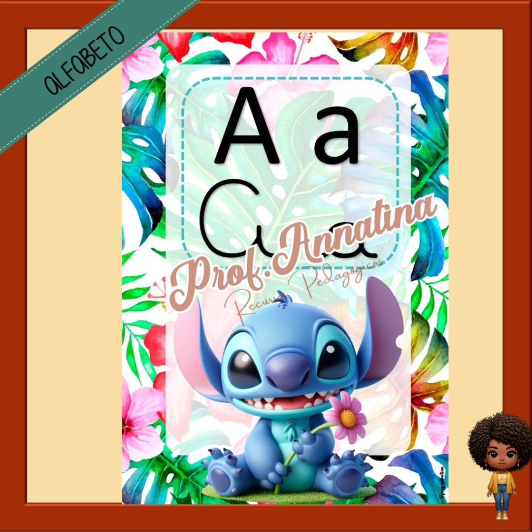 ALFABETO DE PAREDE  - STITCH