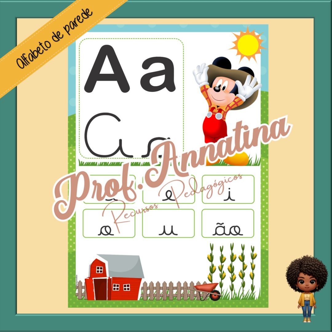 ALFABETO DE PAREDE - MICKEY E SUA TURMA