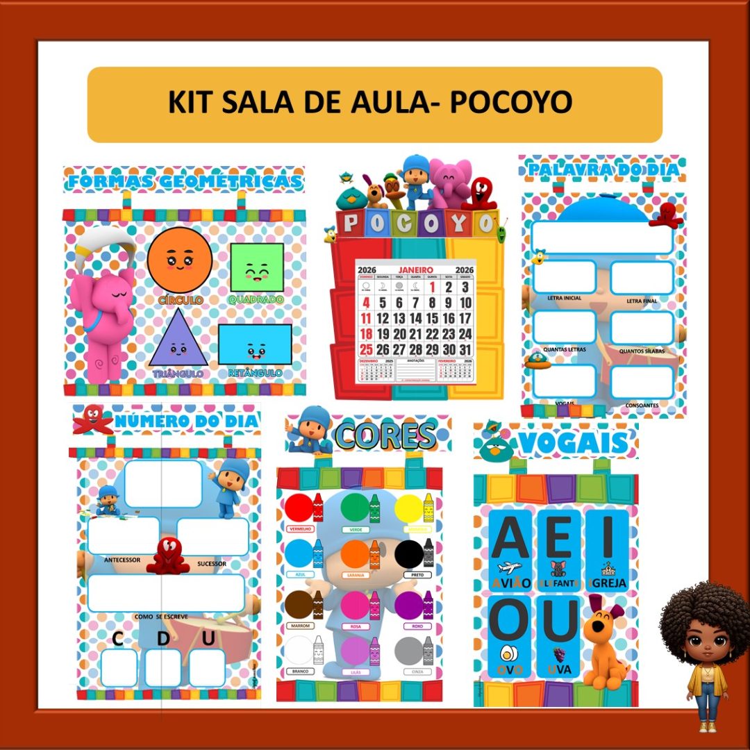 KIT SALA DE AULA - POCOYO