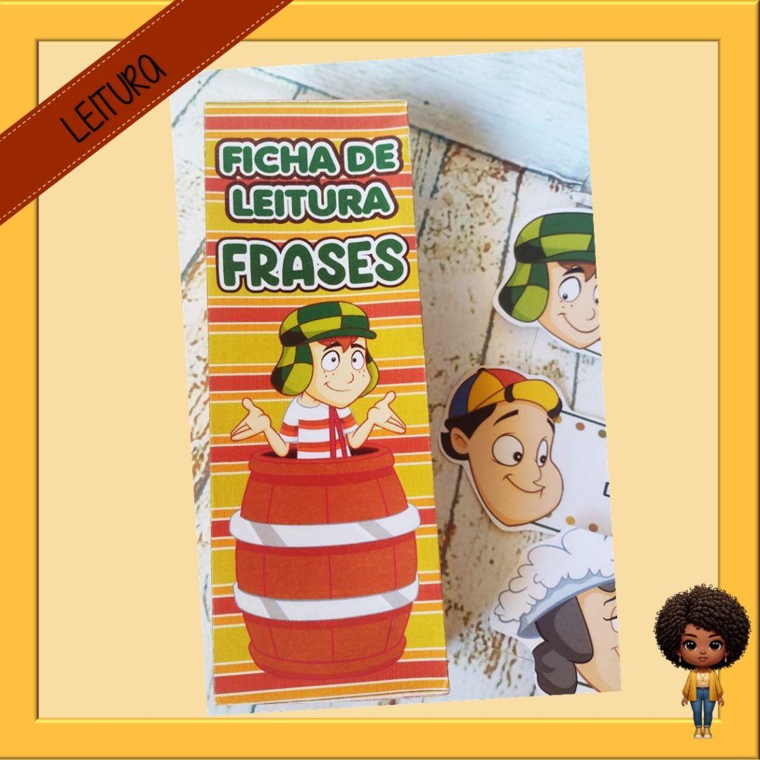 FICHA DE LEITURA- FRASES - TURMA DO CHAVES