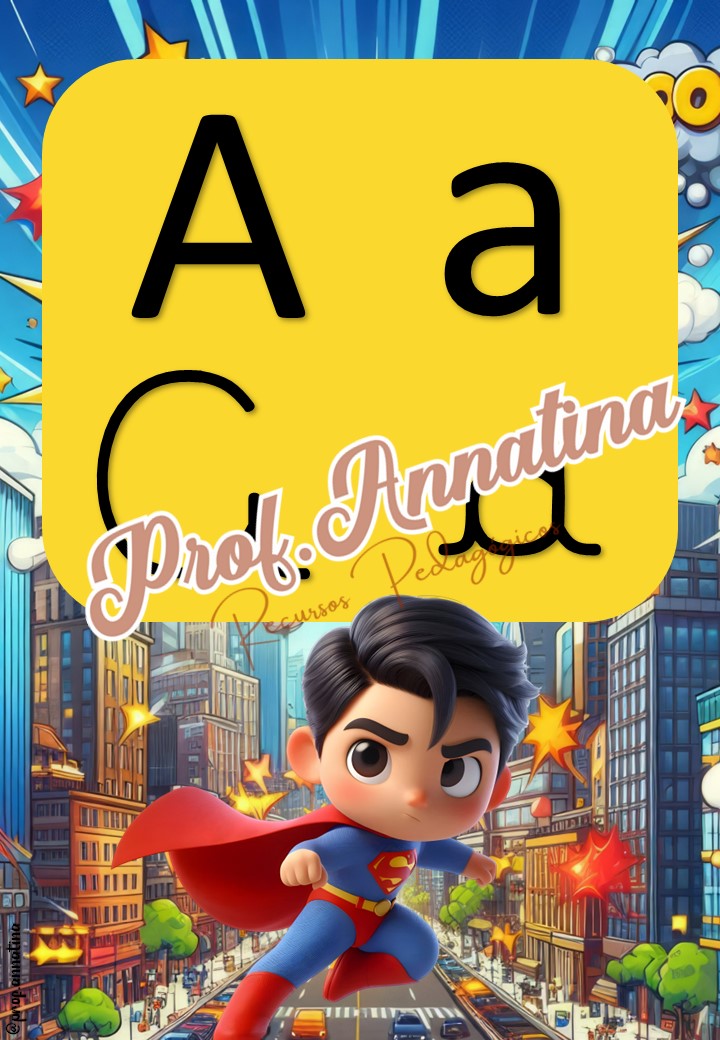 ALFABETO DE PAREDE – SUPER HERÓIS – Loja Prof. Anna Tina