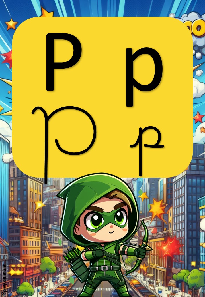 ALFABETO DE PAREDE – SUPER HERÓIS – Loja Prof. Anna Tina