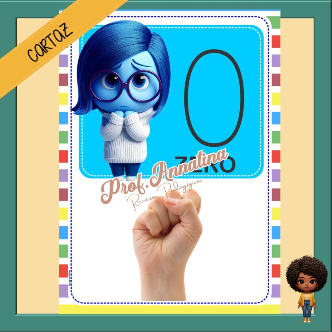 CARTAZ DE PAREDE DIVERTIDAMENTE - NÚMEROS DE  0 A 20