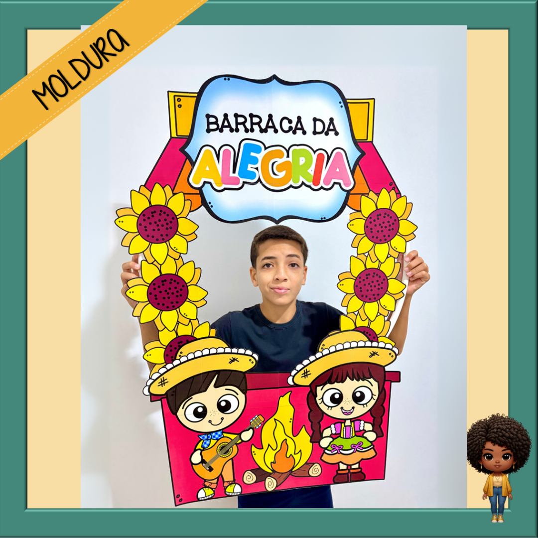 MOLDURA FOTO BAMBOLÊ - FESTA JUNINA