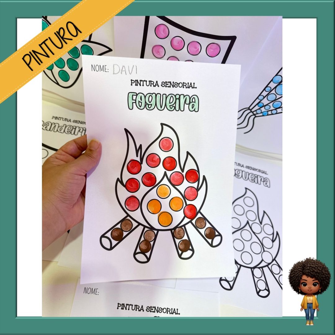 PINTURA SENSORIAL - FESTA JUNINA