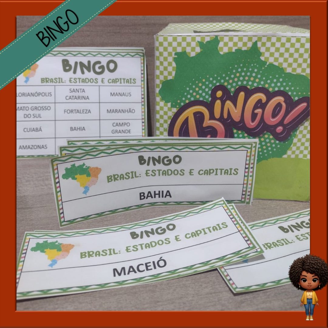 BINGO: BRASIL ESTADOS E CAPITAIS