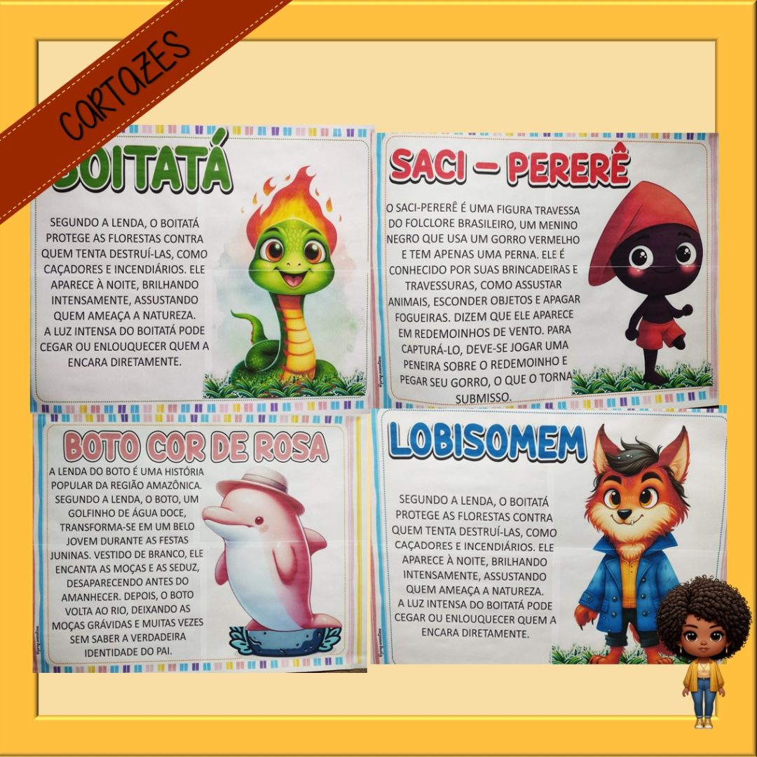 CARTAZES LENDAS DO FOLCLORE