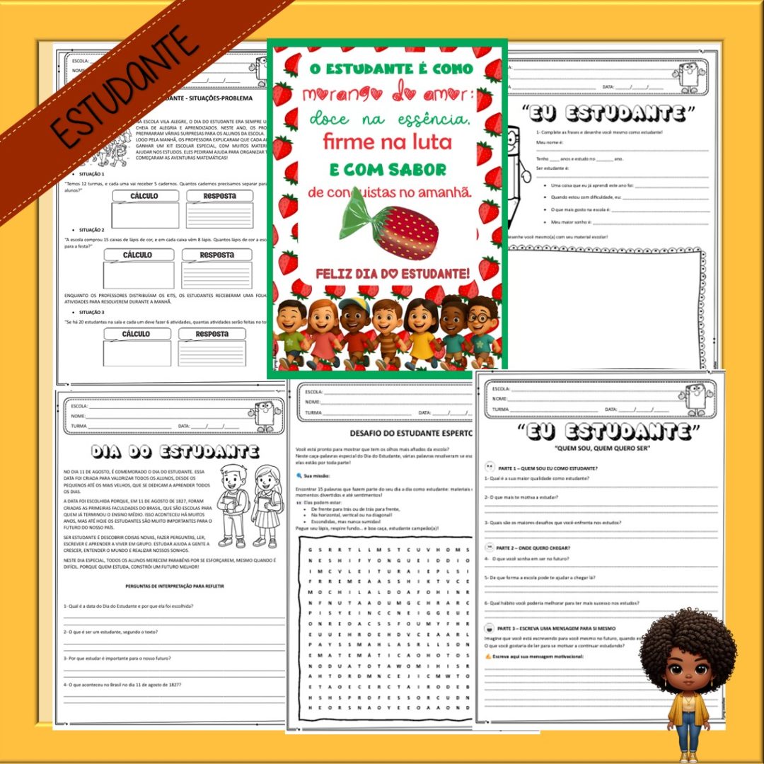 ATIVIDADES E LEMBRANÇA  - DIA DO ESTUDANTE