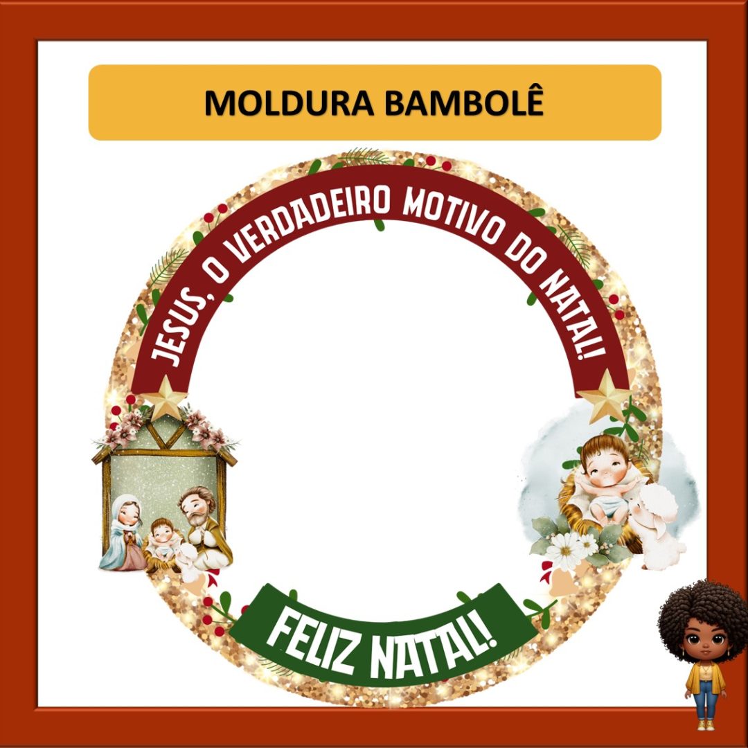 MOLDURA PARA BAMBOLÊ  - NATAL