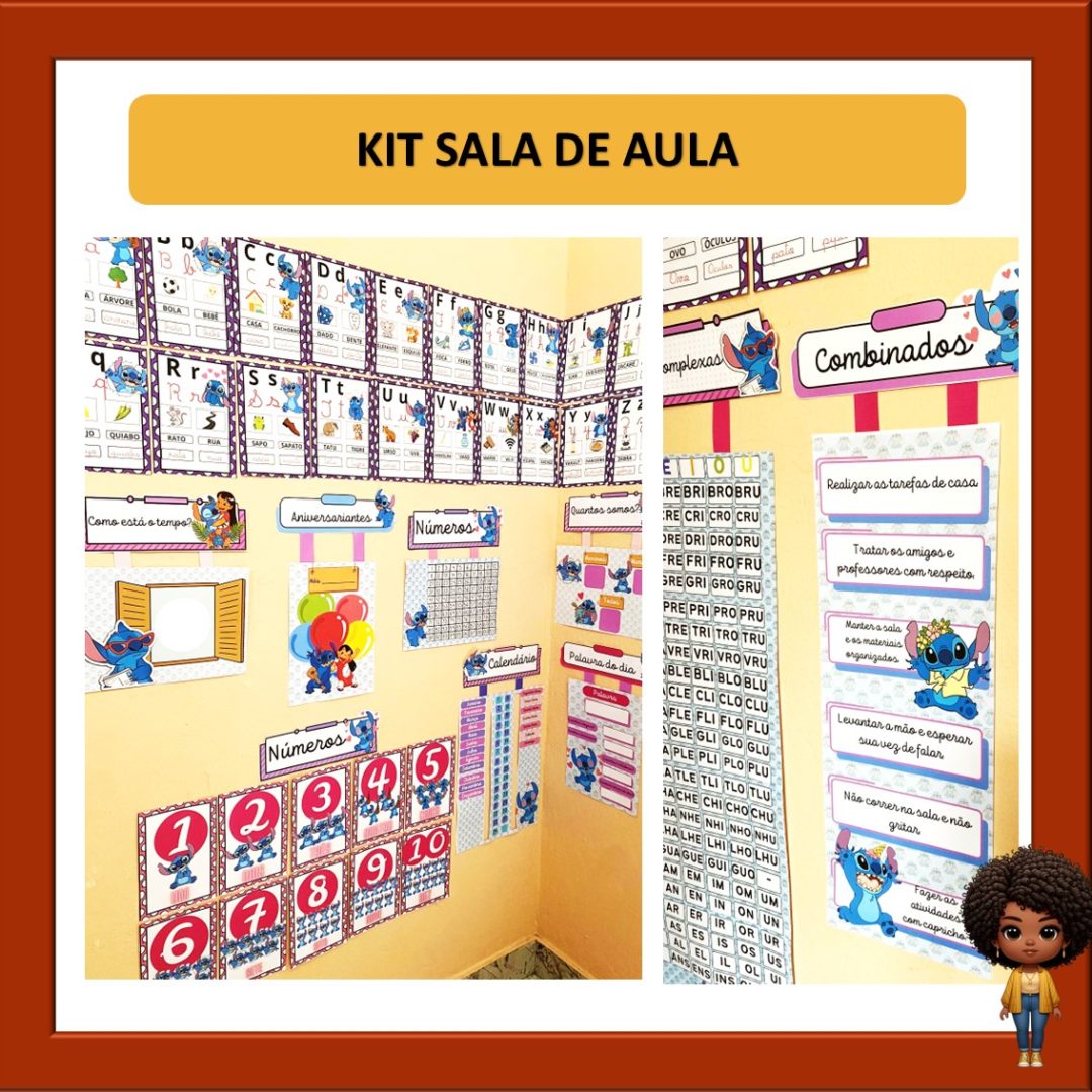 KIT SALA DE AULA - STITCH