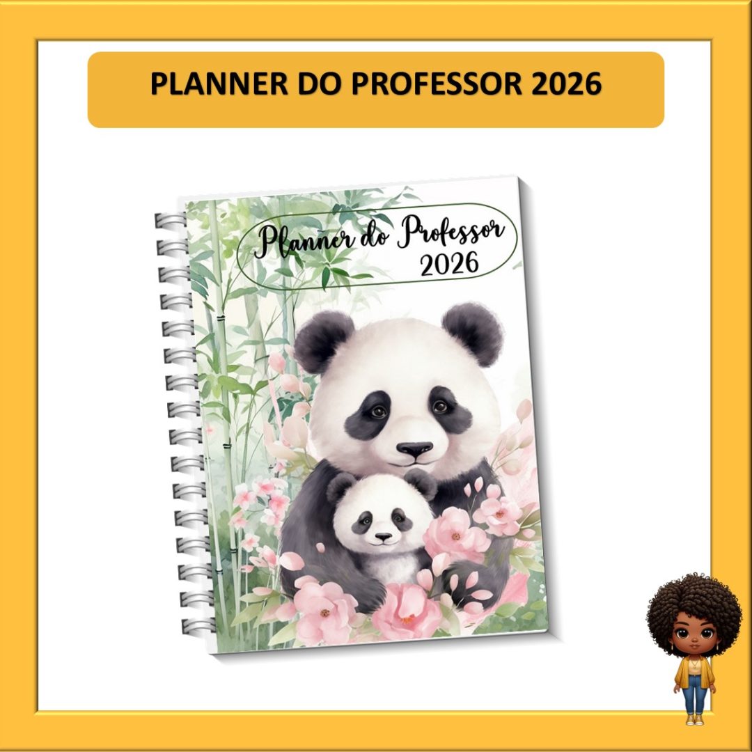 PLANNER DO PORFESSOR 2026 - PANDA