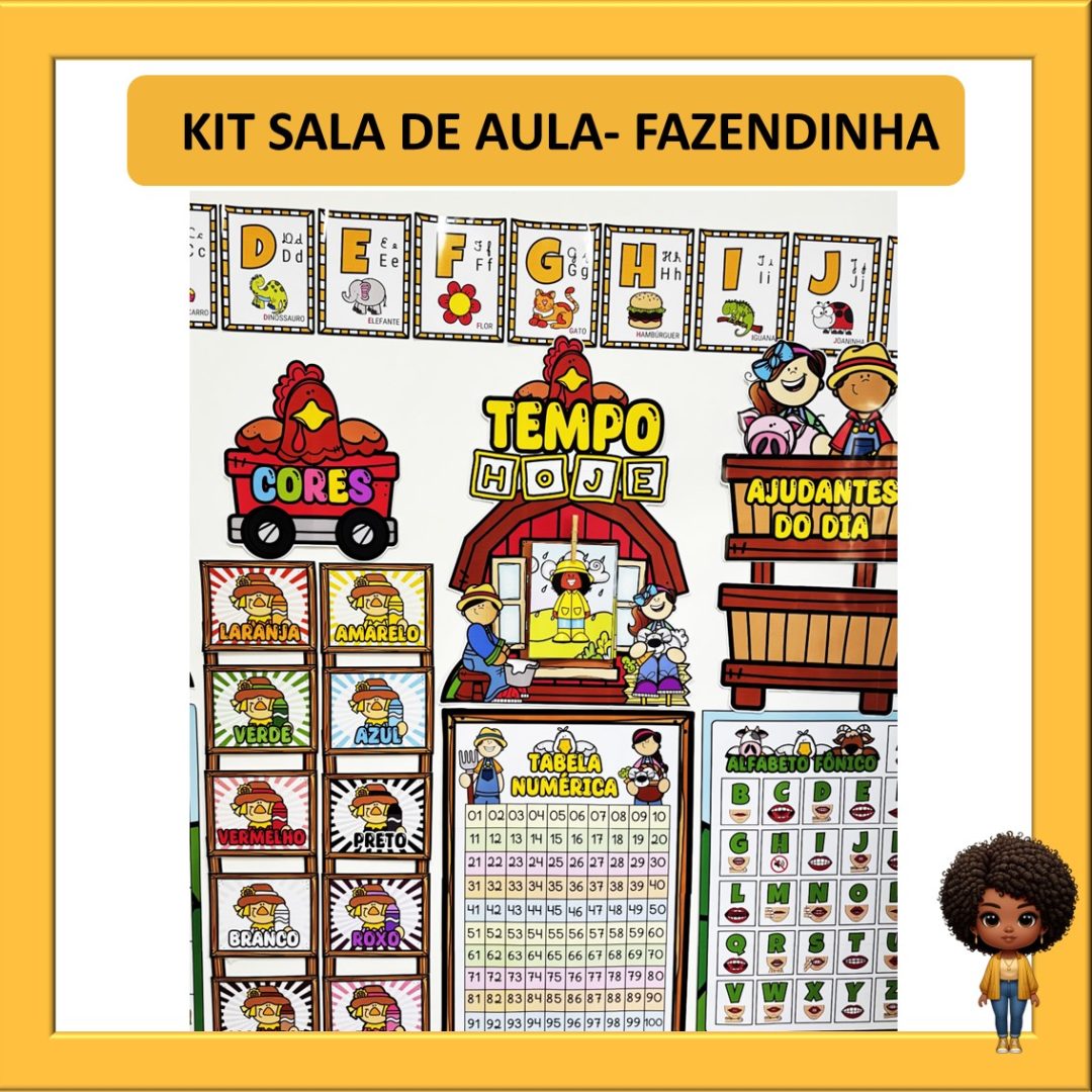 KIT SALA DE AULA - FAZENDINHA