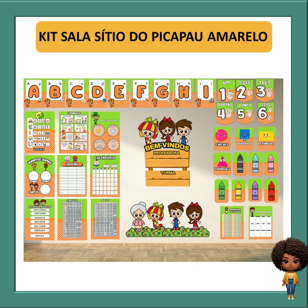 KIT SALA:  SÍTIO DO PICAPAU AMARELO 