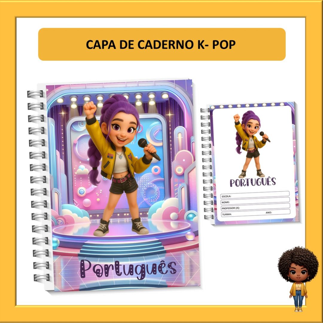 CAPA PARA CADERNO K-POP