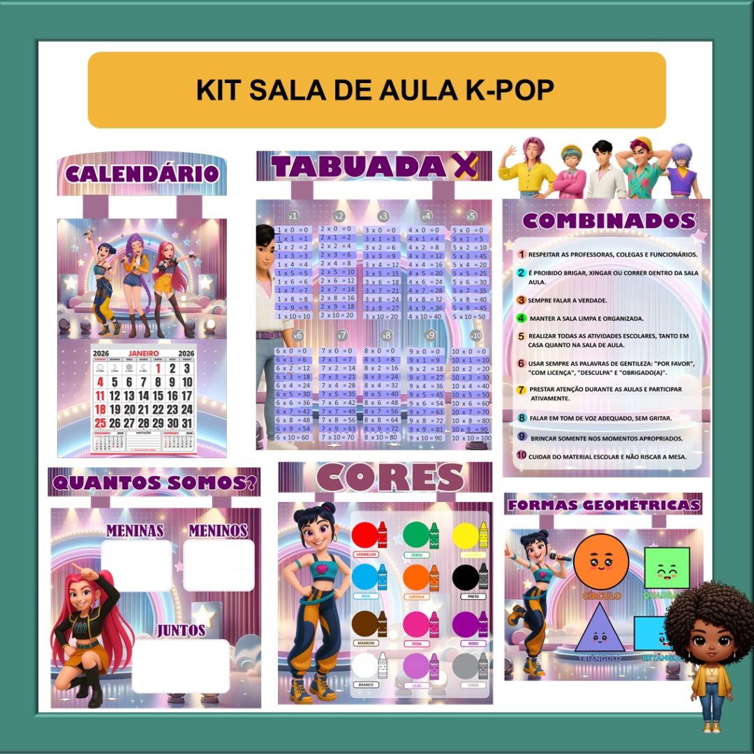 KIT SALA DE AULA K-POP