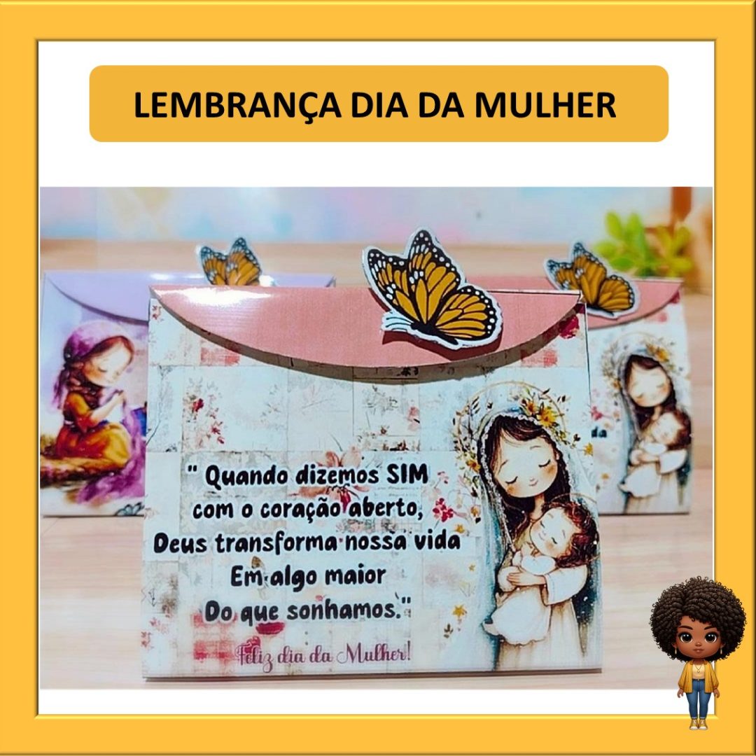 PORTA BOMBOM - DIA DA MULHER