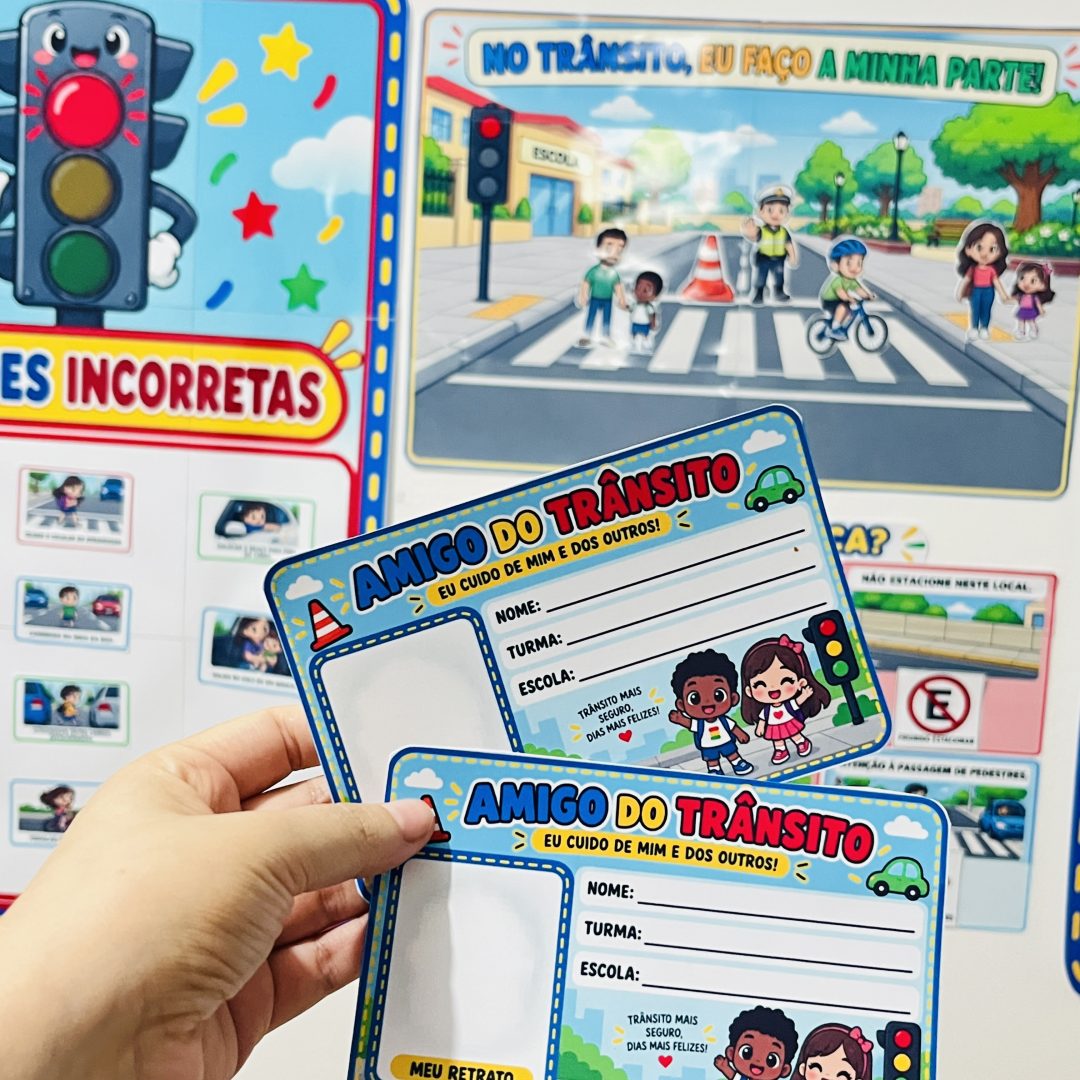 KIT TRÂNSITO INTERATIVO — PEQUENOS CIDADÃOS, GRANDES ATITUDES!